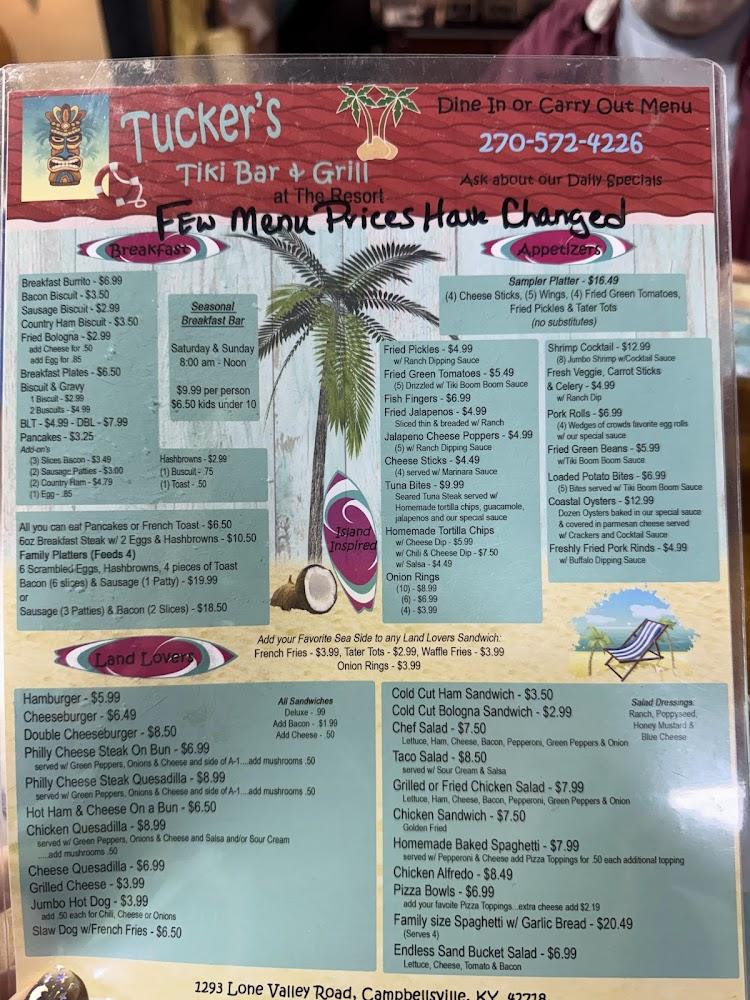 Tuckers Tiki Restaurant/ Bar Build Your Own Seafood Platter